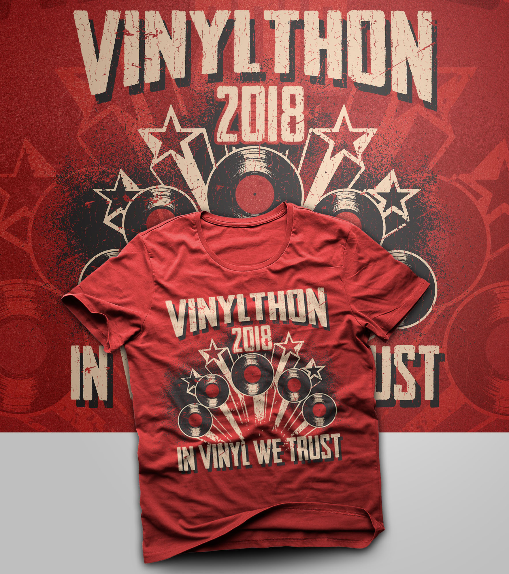 Now Taking VINYLTHON 2018 T-SHIRT PRE-ORDERS! Limited time only!!