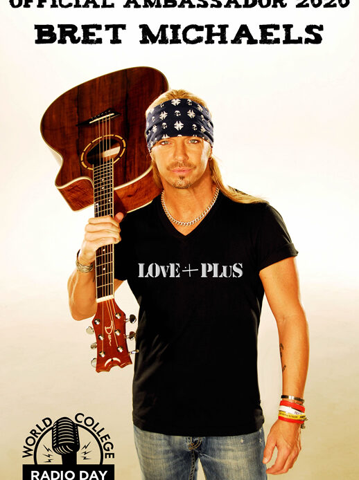 Bret Michaels named as the official 2020 Ambassador for the 10th Annual World College Radio Day