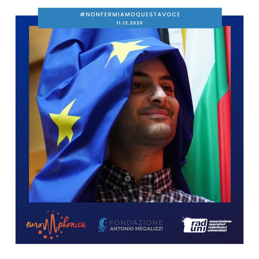 Italian student radio unites: “24 HOURS TOGETHER TO PAY TRIBUTE TO THE WORK OF OUR COLLEAGUE ANTONIO MEGALIZZI AND TO ALL THE VICTIMS OF THE 2018 STRASBOURG ATTACK”