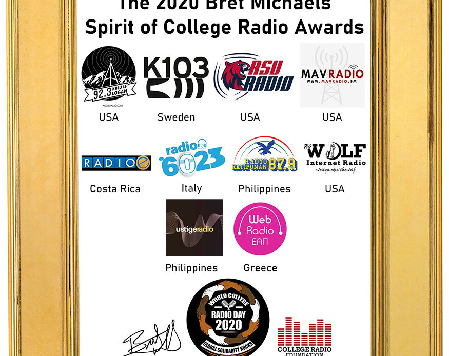 Bret Michaels’ Spirit Of College Radio Awards 2020 Honors World’s Greatest Student Radio Stations