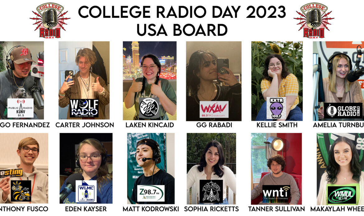 Introducing the 2023 College Radio Day USA Board